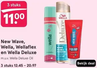 Etos New Wave, Wella, Wellaflex en Wella Deluxe aanbieding