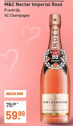 Gall & Gall Moet & Chandon Nectar Impérial Rosé 75CL Mousserend aanbieding