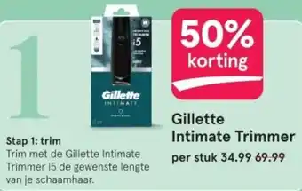 Etos Gillette Intimate Trimmer aanbieding