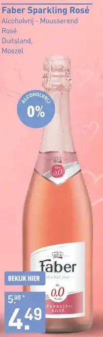 Gall & Gall Faber Sparkling Rosé 75CL Mousserend aanbieding