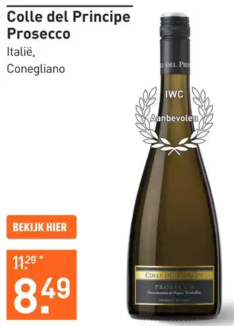 Gall & Gall Colle del Principe Prosecco 75CL Mousserend aanbieding