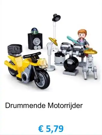 Ons Speelgoed Online Drummende Motorrijder aanbieding