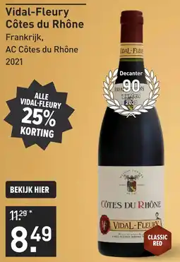 Gall & Gall Vidal-Fleury Côtes du Rhône 75CL Wijn aanbieding