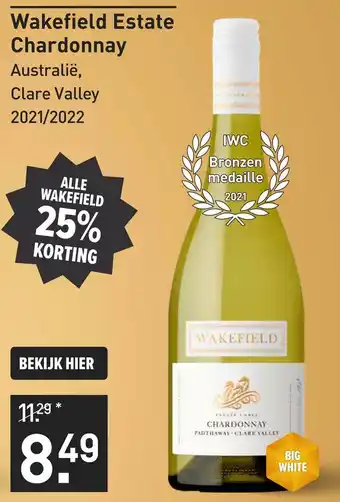 Gall & Gall Wakefield Estate Chardonnay 75CL Wijn aanbieding