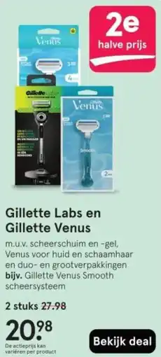 Etos Gillette Labs en Gillette Venus aanbieding