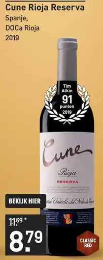 Gall & Gall Cune Rioja Reserva 75CL Wijn aanbieding