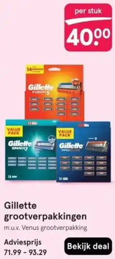 Etos Gillette grootverpakkingen aanbieding