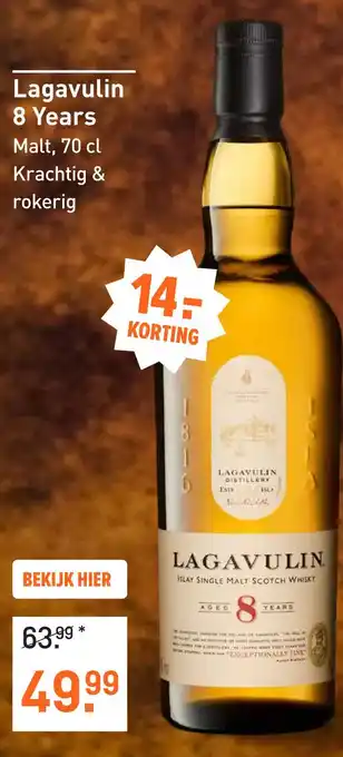 Gall & Gall Lagavulin 8 Years 70CL Whisky aanbieding