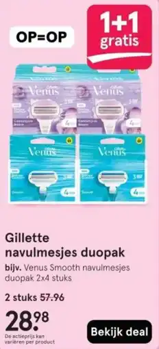 Etos Gillette navulmesjes duopak aanbieding