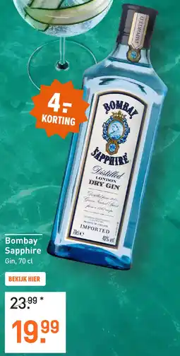 Gall & Gall Bombay Sapphire 70CL Mixen aanbieding