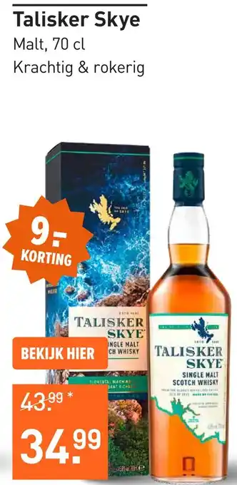 Gall & Gall Talisker Skye 70CL Whisky aanbieding