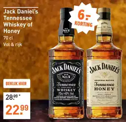 Gall & Gall Jack Daniel's Tennessee Whiskey 70CL Whisky aanbieding