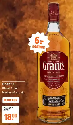 Gall & Gall Grant's 100CL Whisky aanbieding