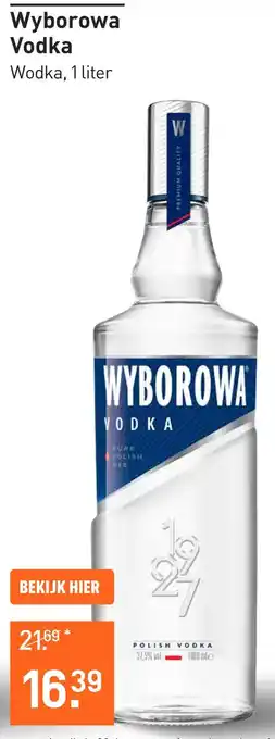 Gall & Gall Wyborowa Vodka 100CL Mixen aanbieding