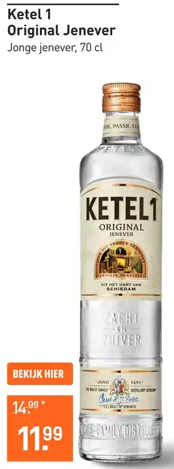 Gall & Gall Ketel 1 Original Jenever 70CL Overig aanbieding