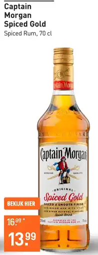 Gall & Gall Captain Morgan Spiced Gold 70CL Mixen aanbieding