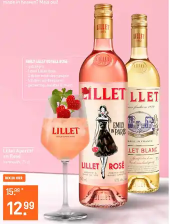 Gall & Gall Lillet Rosé 75CL Mixen aanbieding