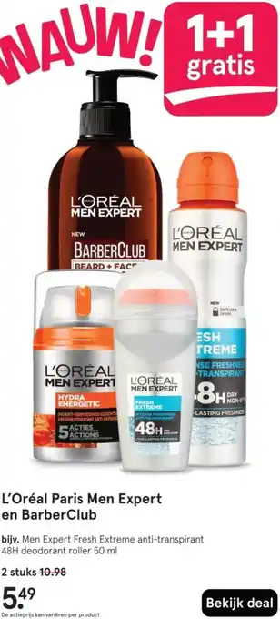 Etos L'Oréal Paris Men Expert en BarberClub aanbieding