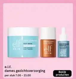 Etos e.l.f. dames gezichtsverzorging aanbieding