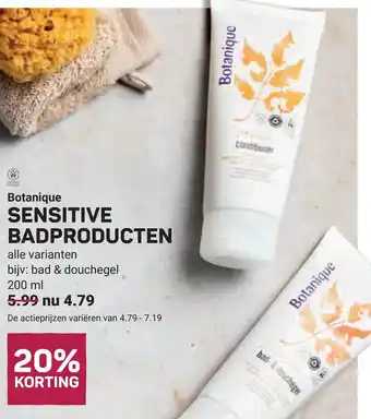 Ekoplaza Botanique SENSITIVE BADPRODUCTEN aanbieding