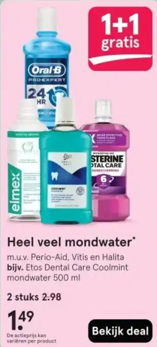 Etos Heel veel mondwater aanbieding