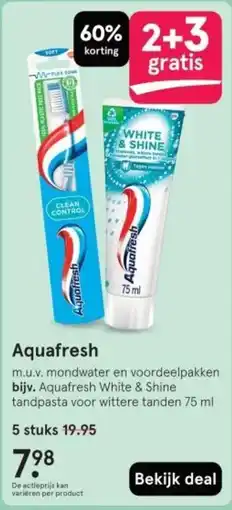 Etos Aquafresh aanbieding