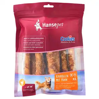 Zooplus 2x450g Hansepet Kauwrollen met Kipfilet xl Hondensnacks aanbieding