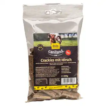 Zooplus Voordeelpakket: 6x200g Caniland Crackies herten hondensnacks aanbieding