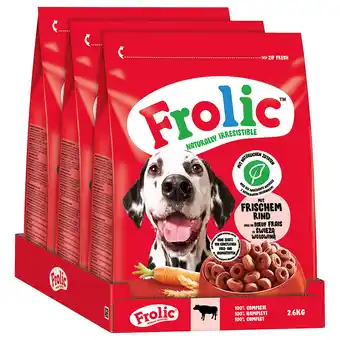 Zooplus Frolic Complete Rund, Worteltjes en Granen Hondenvoer - 7,8 kg (3 x 2,6 kg) aanbieding