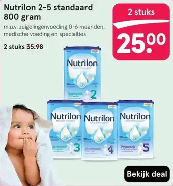 Etos Nutrilon 2-5 standaard aanbieding