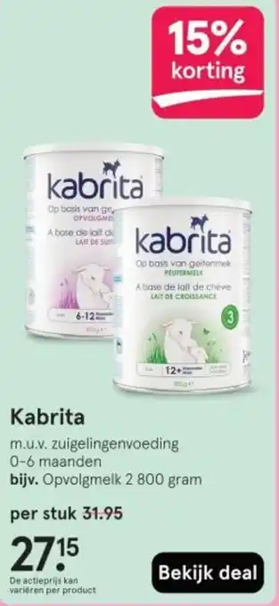 Etos kabrita aanbieding