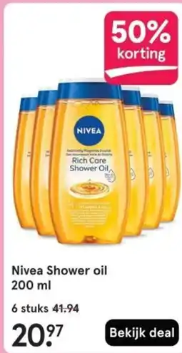 Etos Nivea Shower oil aanbieding