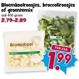 Boon`s Markt Bloemkoolroosjes, broccoliroosjes of groentemix aanbieding