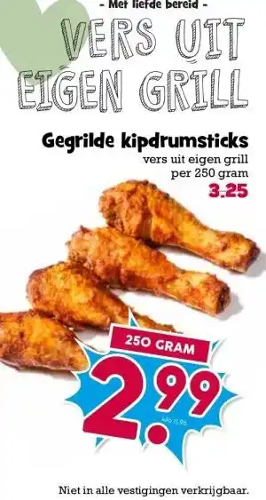 Boon`s Markt Gegrilde kipdrumsticks aanbieding