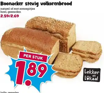 Boon`s Markt Boonacker stevig volkorenbrood aanbieding