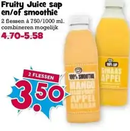 Boon`s Markt Fruity Juice sap en/of smoothie aanbieding