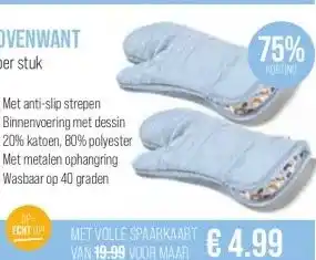 Boon`s Markt OVENWANT per stuk aanbieding