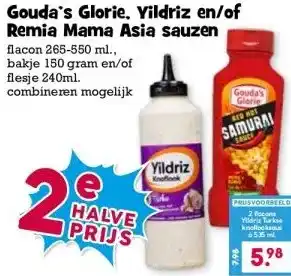 Boon`s Markt Gouda's Glorie. Yildriz en/of Remia Mama Asia sauzen aanbieding