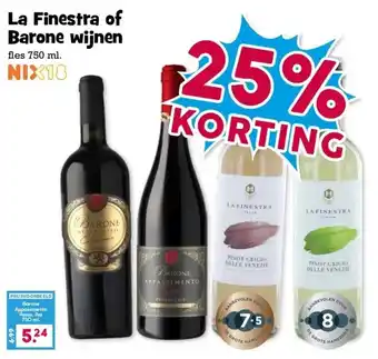 Boon`s Markt La Finestra of Barone wijnen aanbieding