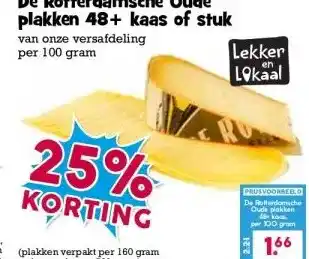 Boon`s Markt De Rotterdamsche Oude plakken 48+ kaas of stuk aanbieding