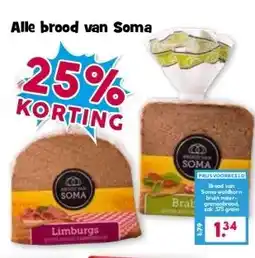 Boon`s Markt Alle brood van Soma aanbieding