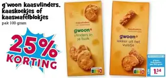 Boon`s Markt g'woon kaasvlinders. kaaskoekjes of kaaswafelblokjes aanbieding