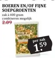 Boon`s Markt BOEREN EN/OF FIJNE SOEPGROENTEN aanbieding