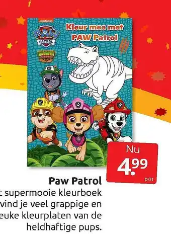 Boekenvoordeel Paw Patrol aanbieding