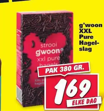 Nettorama G'woon Xxl Pure Hagelslag aanbieding