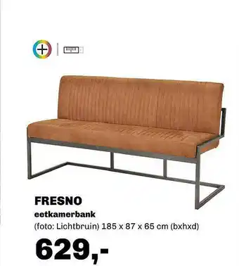 Trendhopper Fresno Eetkamerbank 185x87x65 cm aanbieding