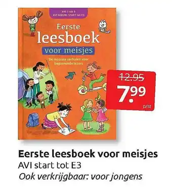 Boekenvoordeel Eerste Leesboek Voor Meisjes AVI Start Tot E3 aanbieding