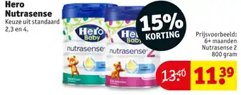 Kruidvat Hero Nutrasense 2, 3 en 4 aanbieding