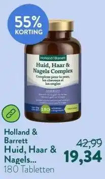 Holland & Barrett Huid, Haar & Nagels Complex - 180 tabletten aanbieding