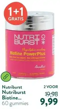 Holland & Barrett Nutriburst Biotine PowerPlus - 60 gummies aanbieding